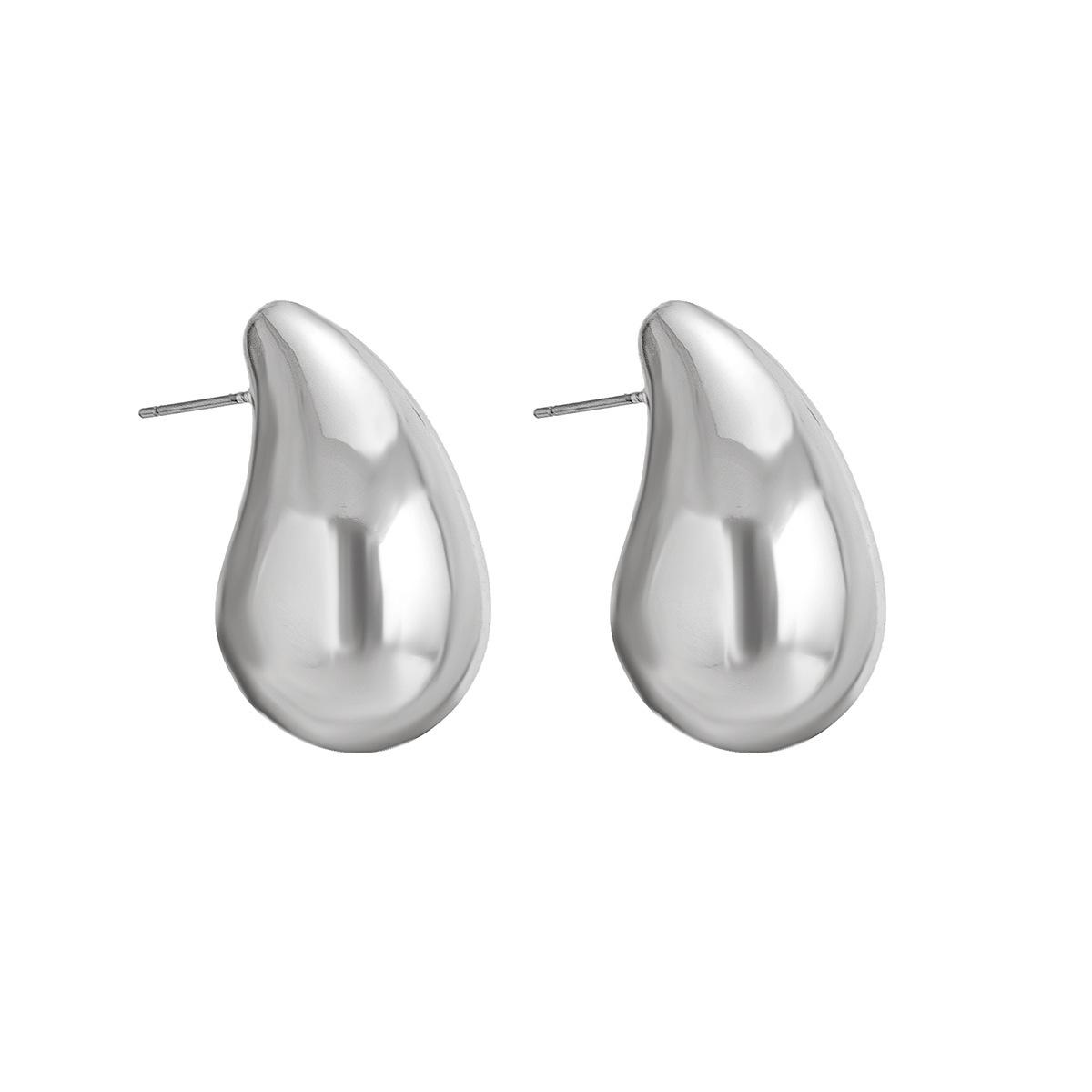 

Элегантные и роскошные серьги высокого класса с металлическими серьгами-капельками, подходящие для женщин серебряный