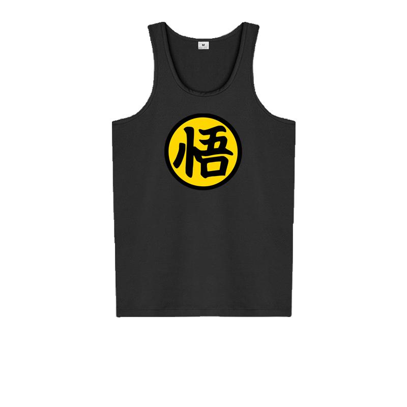 

Muscleguys Summer Mesh Quick Dry Fitness Bodybuilding Workout Printed O-neck Mens New Brand Fashion Breathable Black Tank Top M чорний