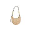 Coach Payton 21 Classic Monogram Zipper Closure PVC Leather Half Moon Shoulder Bag Women bags Light-Khaki CM273-IMDQC