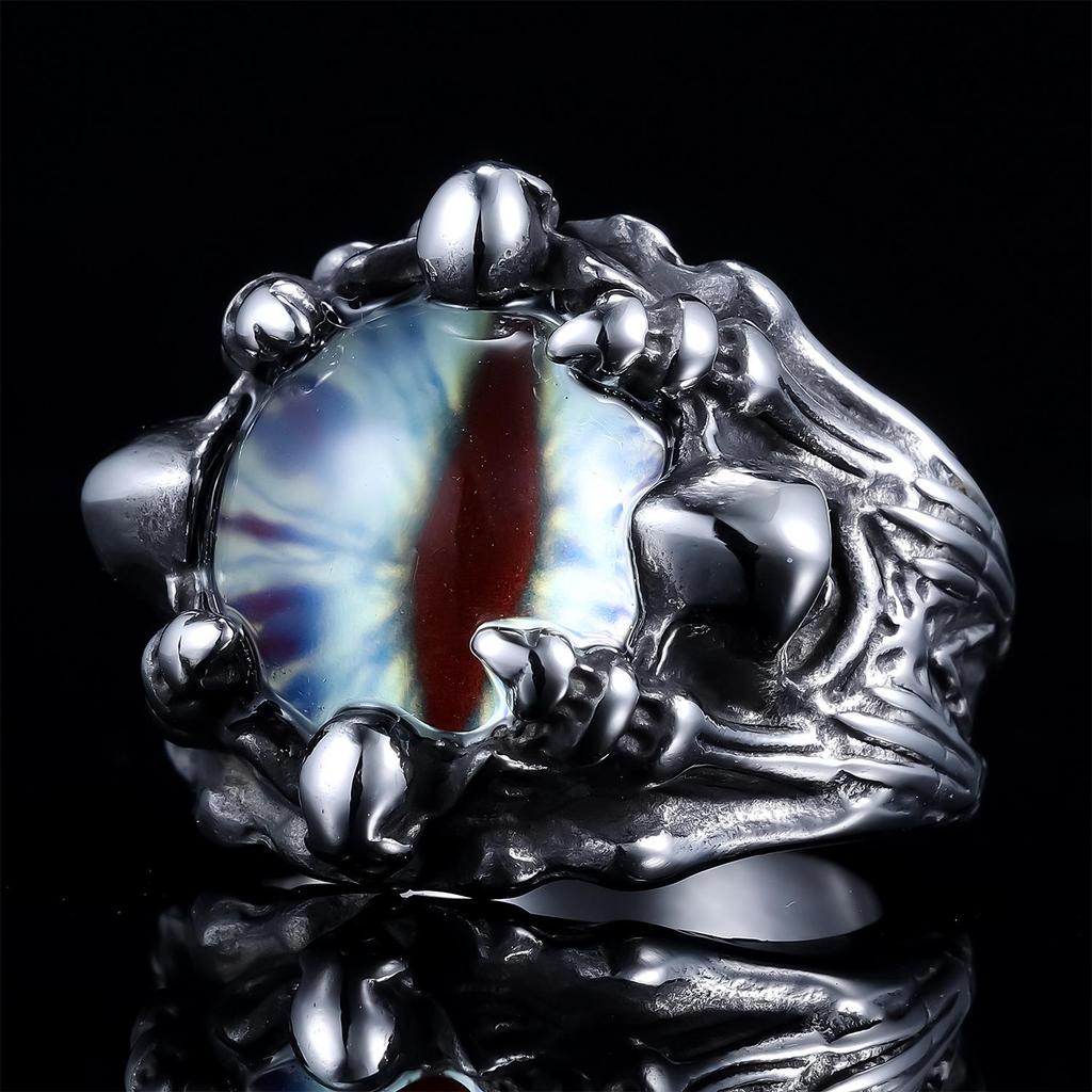 Colorful European & American Style Stainless Steel Hip-Hop Ring