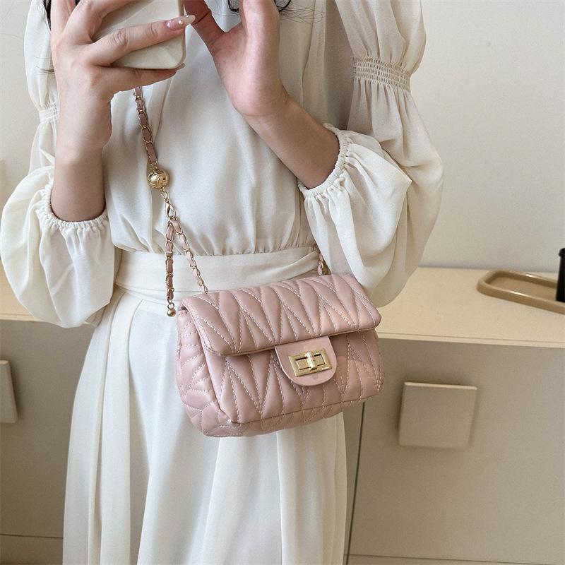 Francouzská Niche Móda Ležérní Výšivka Řetízek Jedno Rameno Crossbody Kabelka Populární Jarní Nová Podpažní Kabelka