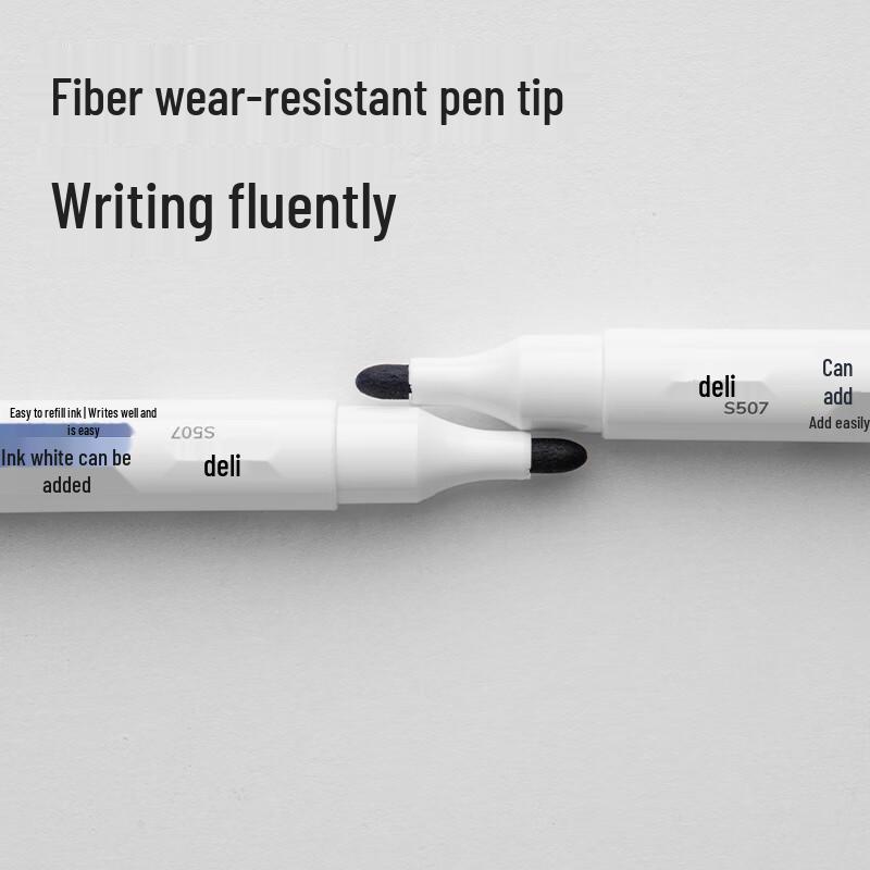 Deli S507 Refillable Whiteboard Markers