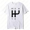Humor 2CV Gear Shift Pattern Tshirt Men Birthday Gifts Short Sleeves Funny Tee Cotton Clothessummer Male T Shirt Streetwear Top