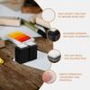 TEHAUX 10pcs Blank Ink Pads - 3x3cm Empty DIY Stamp Pads for Ink Refill - Blending Sponge Ink Pad with Cover - Ideal for Crafting, DIY Painting
