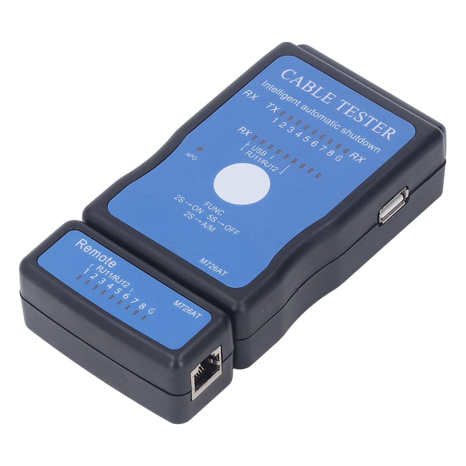 

Тестер сетевого кабеля Многофункциональный интеллектуальный тестер Раздельный ручной тестер POE для Ethernet