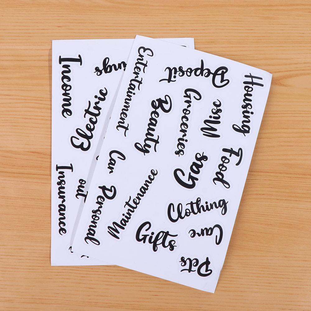 Transparent Loose-Leaf Binder Waterproof Creative A6 Budget Planner Multi Pockets Cash Letter Money Organizer Journal Planner