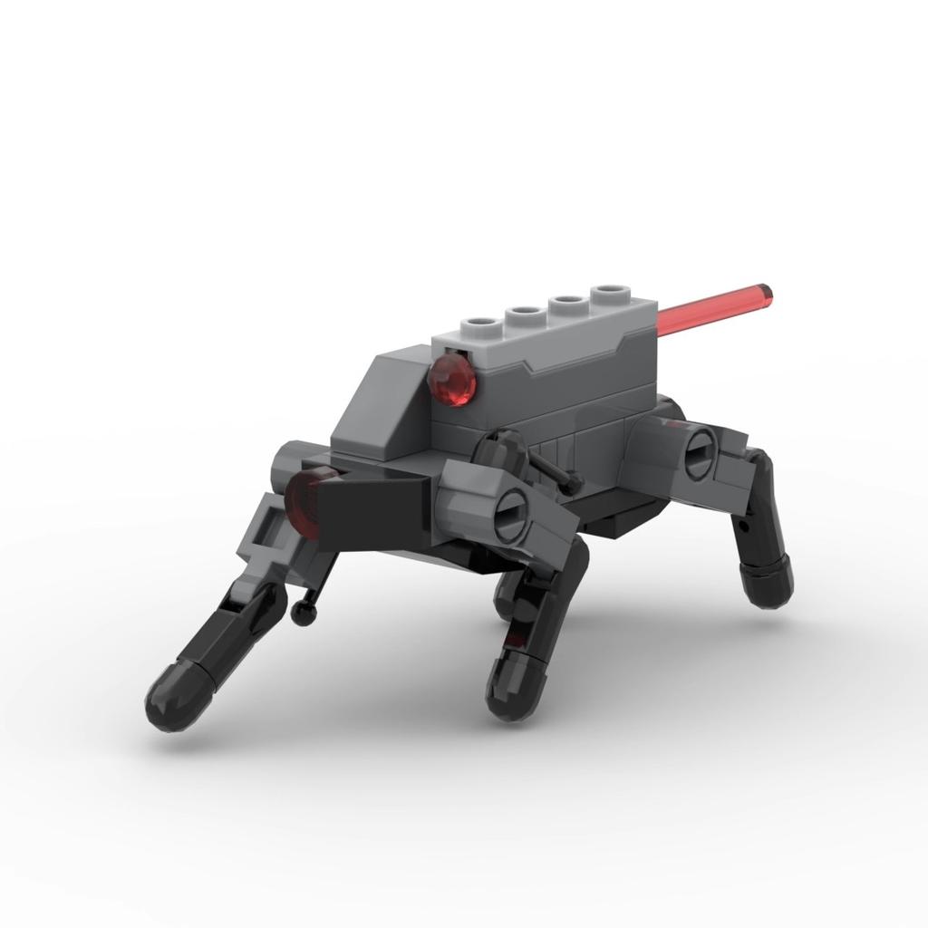 MOC Battle Machine Building Blocks Mechanical Wolf Robot Dog Fireproof Battery Cannon Bricks Toys Kids Gift