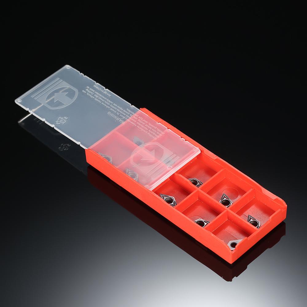 10pcs Box DCMT070204 VP15TF DCMT21.51 Carbide Inserts CNC Lathe Blades Cutter Turning Tool