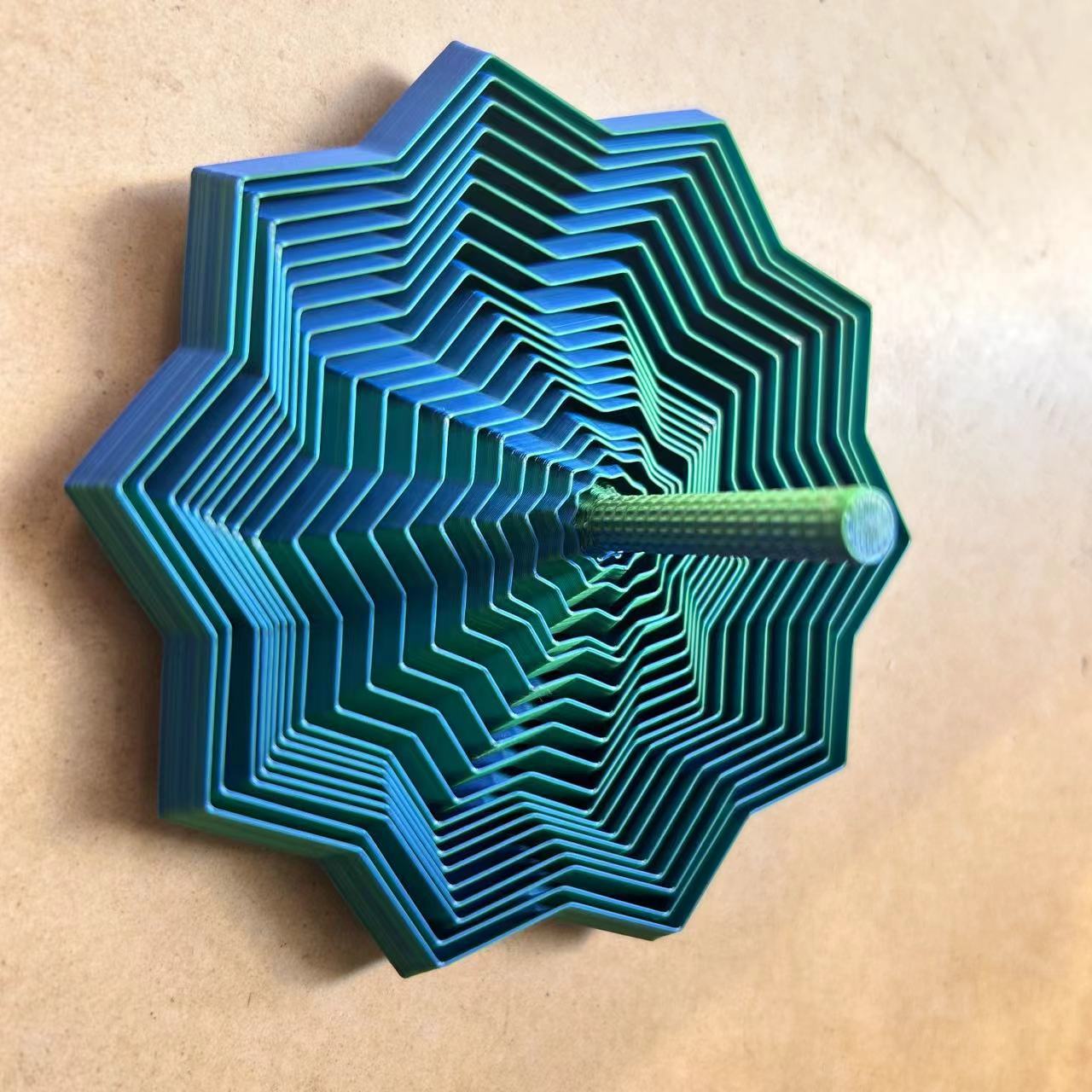 3D Geprint Ster Optische Illusie Vouwpuzzel Speelgoed Veelhoek Radijs Toren Spiraal Stereo Bureaublad Fidget Stressverlichtend Speelgoed Cadeaus