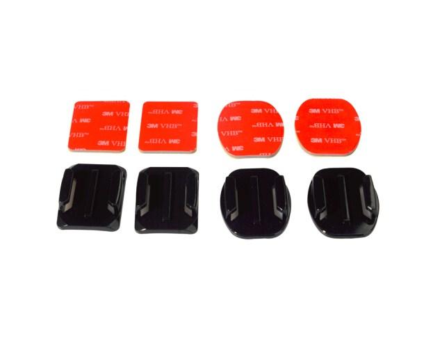 Adhesive Mounts For GoPro 13 12 9 8 7 5 Curved Flat Mounts  Sticky Pads for Go Pro Dji  SJCAM Action Camera Helmet Board Car