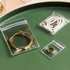 10pcs Bracelet Sealed Bag Thickened Zip Lock Pouches New PVC Zipper Bag