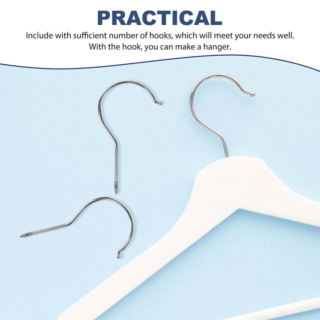 10 Pcs Plastic Pants Clip Hooks Hanger Accessories Heavy Duty Screw In Hooks Home Storage Closet Hangers Wardrobe Hangers