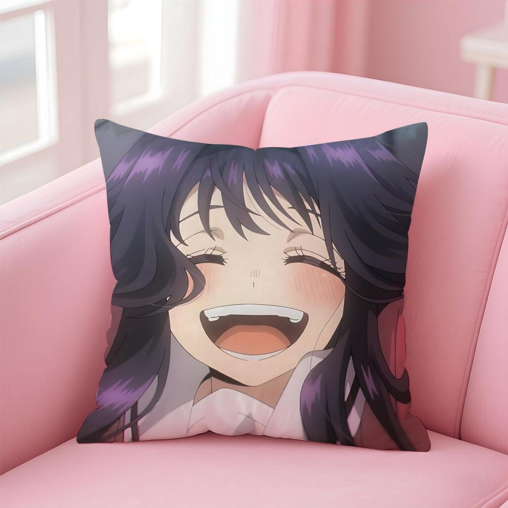 anime Kaoruko Waguri Cushion Cover Comfortable Reversible Pillow Cover Ideal for Car Sofa Bedroom & Beyond