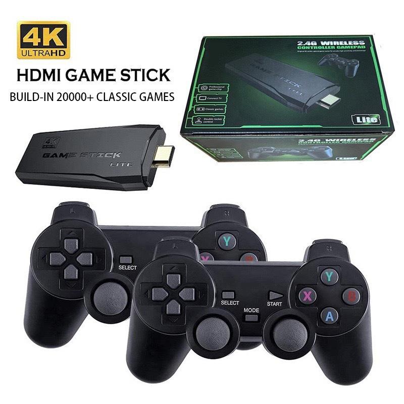 Video Game Console 2.4G Double Wireless Controller Game Stick 4K 10000 Games 64Gb Retro Games For Ps1/Gba Boy Christmas Gift