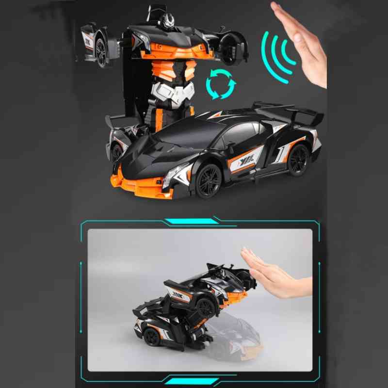 32cm Rc Remote Control Deformation Car Wireless Charging Racing Toy Boy New Year Gift