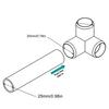 10pcs 3 Way Pipe Fittings PVC Plastic Right Angle Tee Corner Connector 20mm Inner Diameter PVC Elbow Fittings PVC Pipe Connector