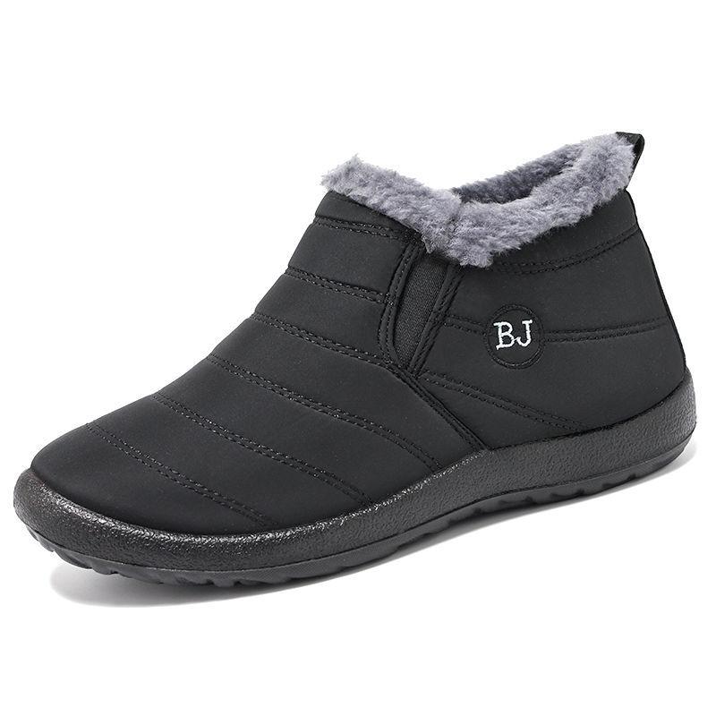 Fashion Women's Boots with Plush Platform, Women's Shoes, Waterproof Boots for Women, Fashionable Snow Boots for Winter, Boots for Women