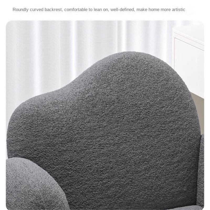Realife Makeup Chair Creamy Fengyun Duo Makeup Stool Soft and Snug Backrest Bedroom Living Room Versatile and Space Saving