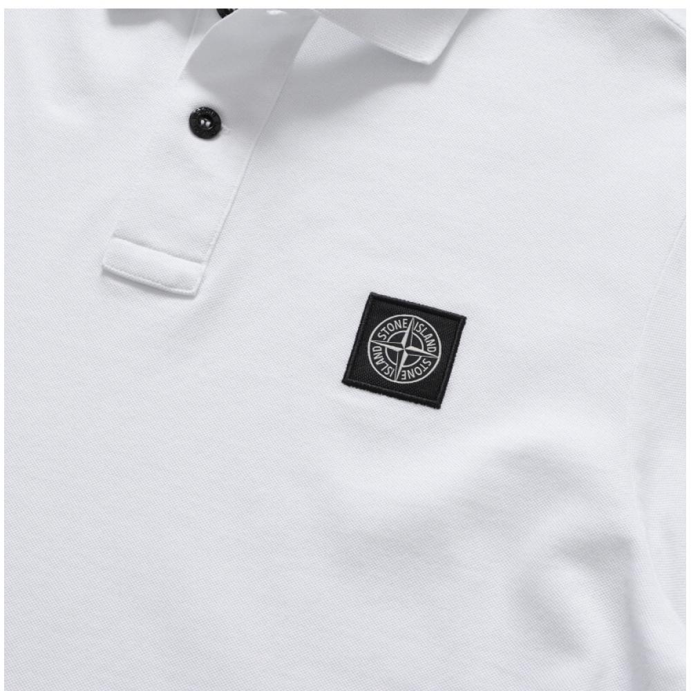 Stone ISland 2Sc17 A0001  80152Sc17  Mini Waffen Logo Patch Polo Men S Short Sleeve Tee