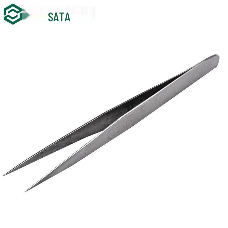 SATA Pointed Tweezers 125mm