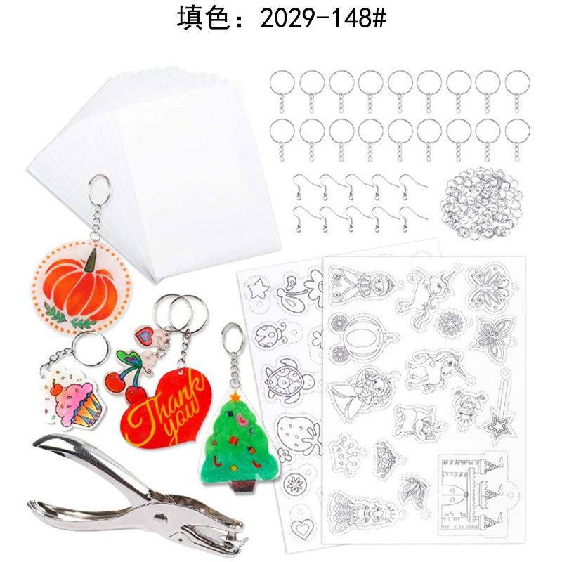 Krimpplastic Vel Set Kunst Set Bevat Krimpplastic Papier en Krimpkunst Papier met Patroon Gatentang voor Kinderen Creatief Knutselen