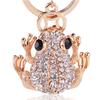 Cute Glitter Rhinestone Frog Animal Keyring Car Handbag Accessory Keychain Gift