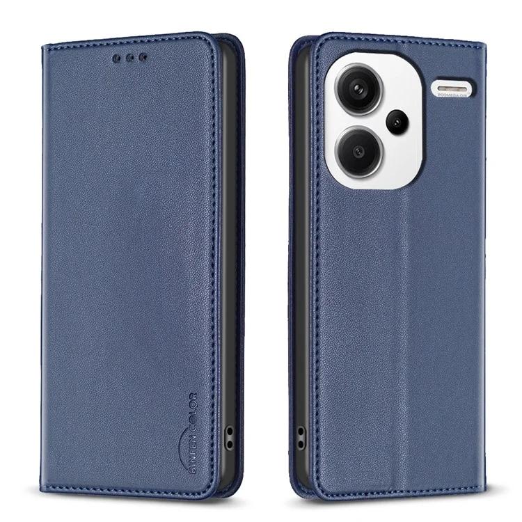 

BF18 Кожаный чехол для телефона Xiaomi Redmi Note 13 Pro 5G с подставкой для карт