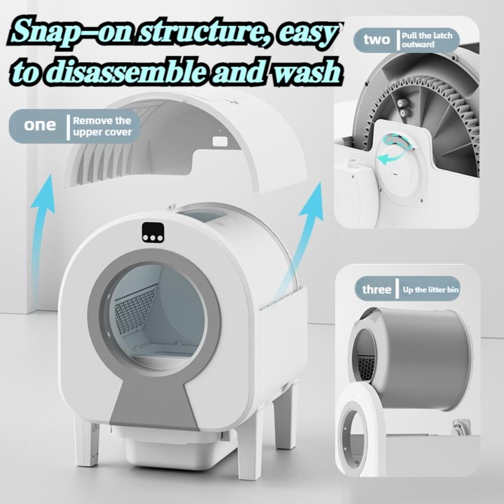 Self-cleaning Cat Litter Box UV Sterilization APP Remote Control Intelligent Cat Toilet Infrared Sensing Cats Accessories