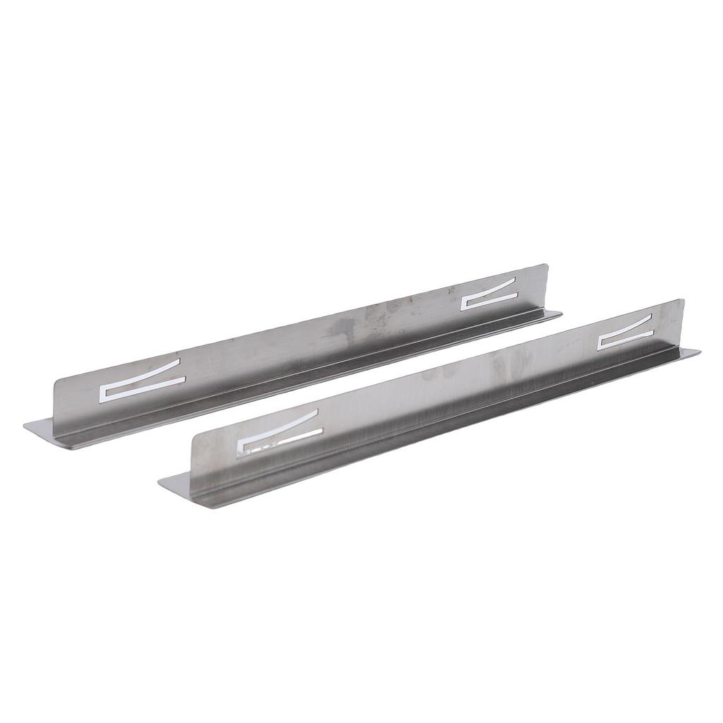 1 Paar 35CM Edelstahl Herdspaltabdeckung Küchenarbeitsplatten-Spaltfüller für Gasherd Induktionskochfeld