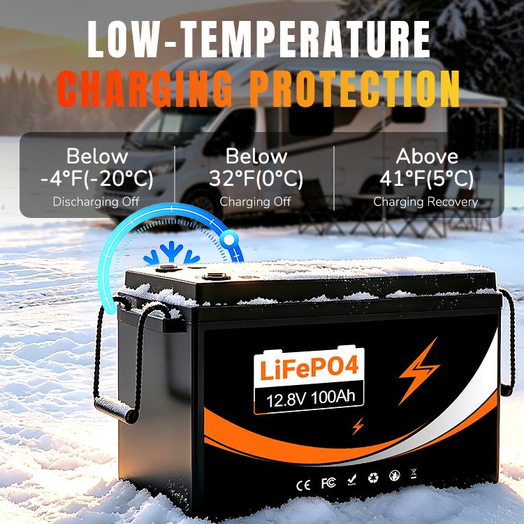 EU UK Stock 12V 24V 100Ah 200Ah 300Ah LiFePO4 Battery 100A BMS Lithium Phosphate Battery for Solar Off Grid System RV Marine