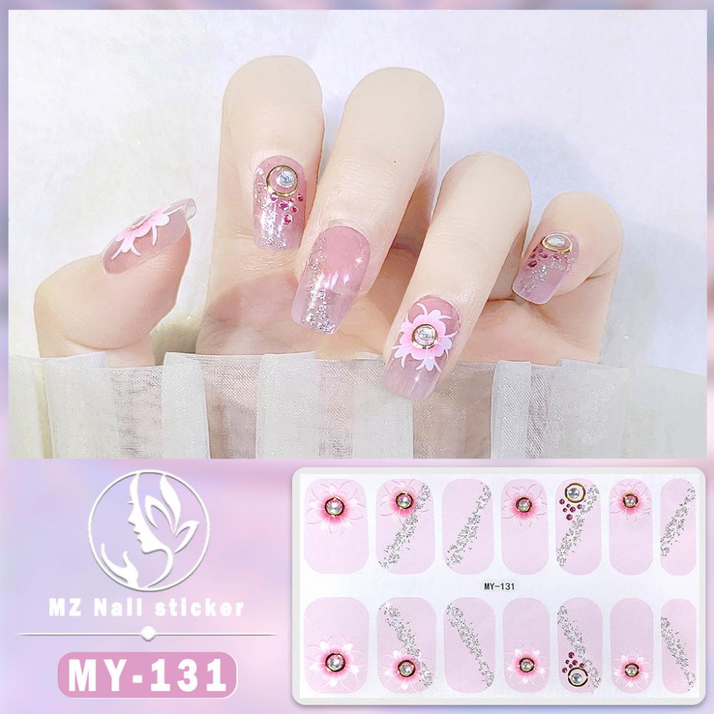 

2025 Новий тривимірний водостійкий гель-лак для нігтів у вигляді плівки, повна наклейка, весняно-літня плівка для нігтів, папір для нігтів