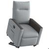 VidaXL Fauteuil inclinable électrique gris clair tissu 3324066