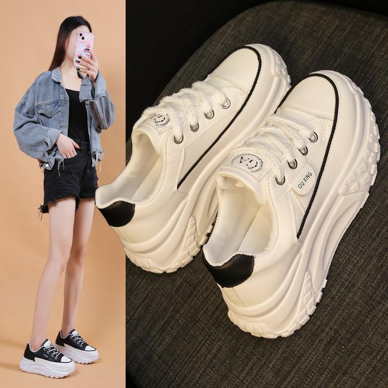 NEW Retro Women Shoes Spring Platform Shoes Casual Sneakers Versatile Fashion Designer Shoes High Quality Women Sneakers