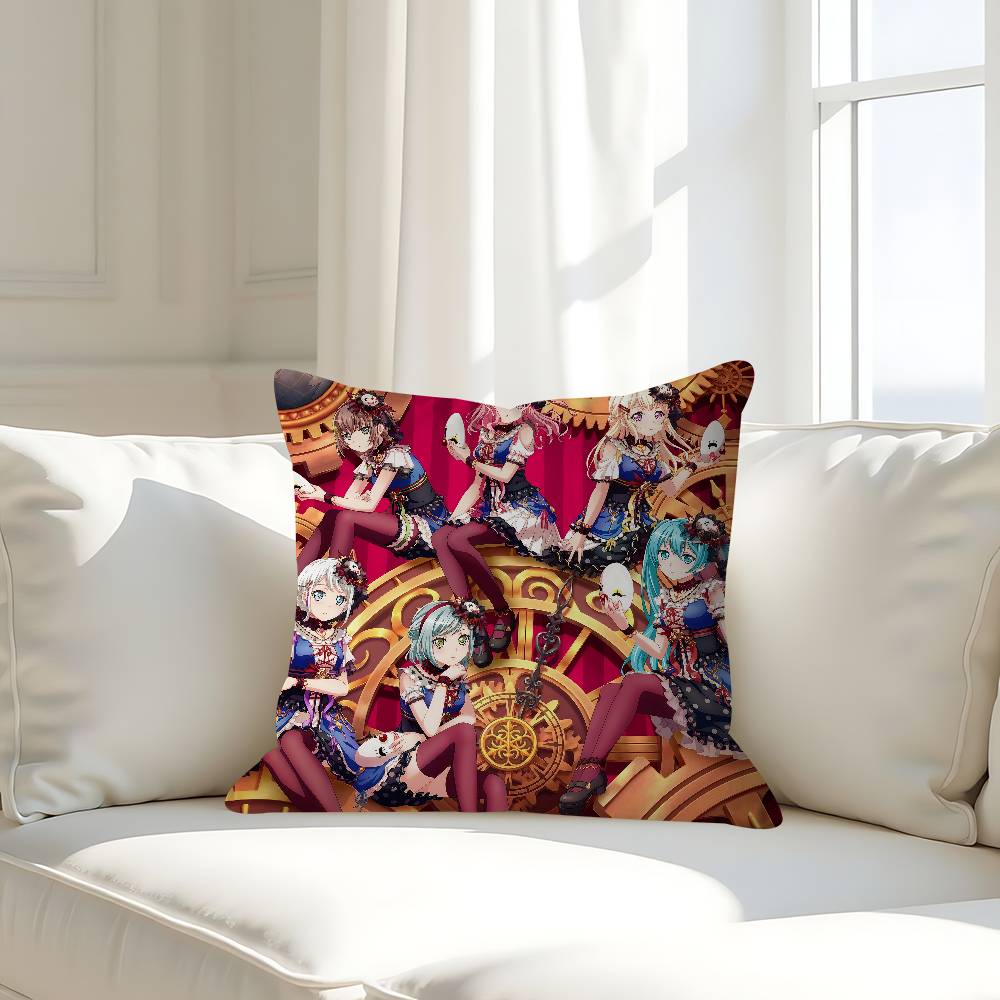 

Cute B-Bang D-Dream Pillow Case Removable Washable Cushion Cover – All-Season Soft Linen 16x16Inch