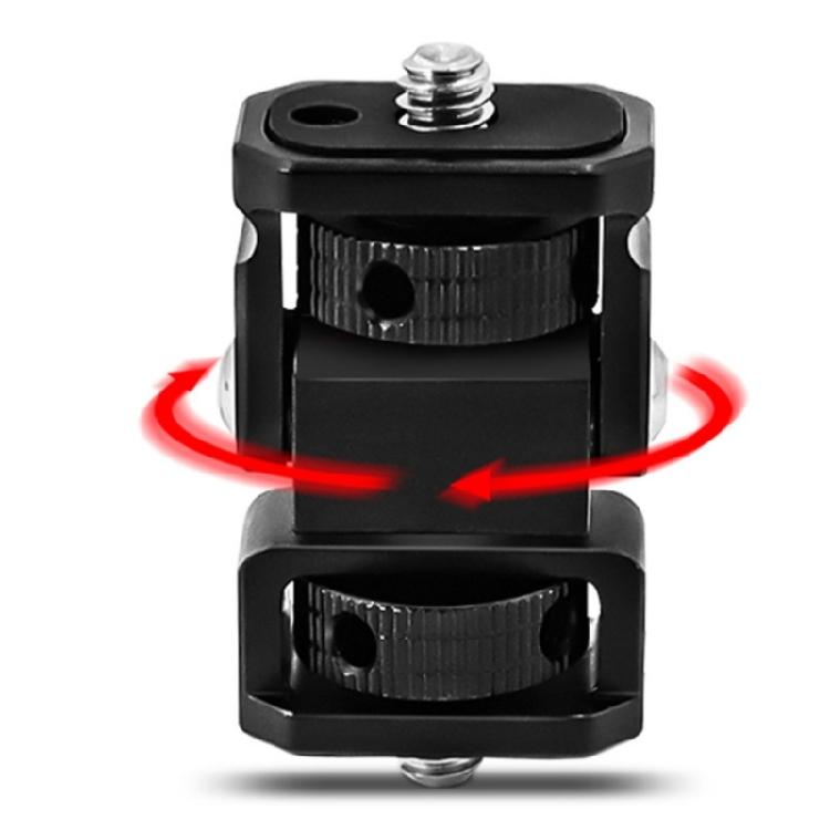 Universal Hot Shoe Mount Field Monitors Holder with Double 1/4inch Screw for Tripod and PTZ Video Shoot Equipment