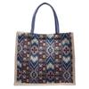 Large Capacity Linen Tote Bag New Hand woven Mommy Bag Women's Fashionable Commuter One shoulder Handbag