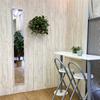Stylish white wall slim 22cm wide x 153cm with a thin wooden Suitable for entryways and other WH full-length mirror, design, high, frame. spaces.