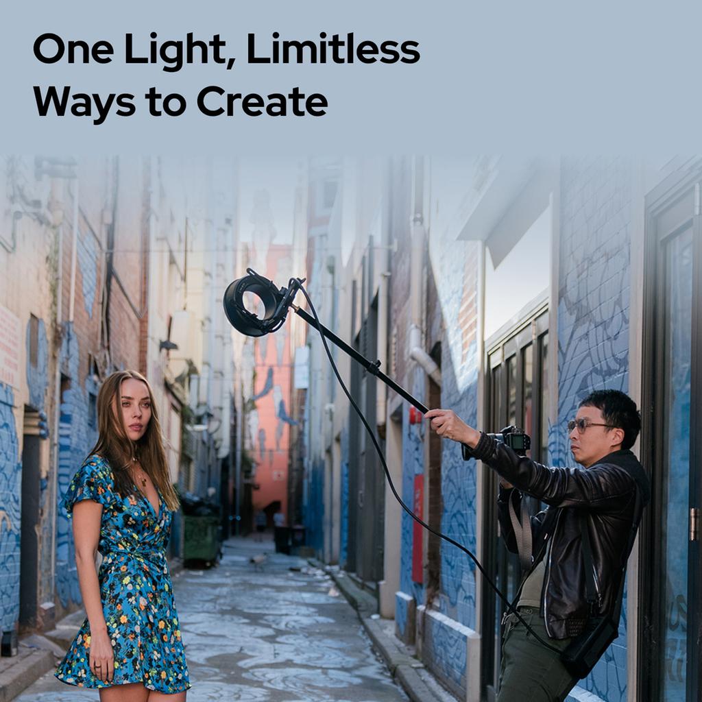 Godox R200 Ring Flash Head for Godox AD200  AD200Pro Flash 200Ws Flash Power Built in 10W Modeling Lamp 3 Level