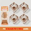 Upgrade Thick Super Wearproof Anti-Slip Granule Chair Leg Caps - Fit 0.79-1.18inch To 1.57-1.97inch Diameters and Widths - Plastic -Silent and Durable