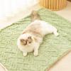 Thickened Plush Pet Blanket Vertical Jacquard Pet Warm Quilt Comfortable Cat Nest Mat  Pet House