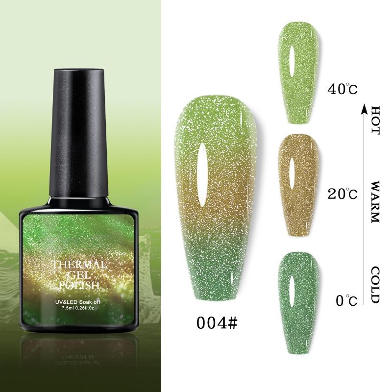 Color Changing Gel Polish Thermal Gel Polish Colour Changes With Temperature Nail Gel Polish 7.5ml