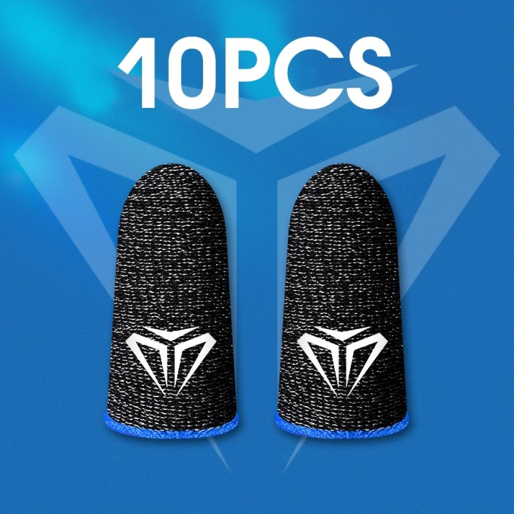 10 buc mănuși cu vârful degetelor pentru jocuri mobile pentru PUBG Gamer, rezistente la transpirație, anti-alunecare, cu ecran tactil, mânecă pentru degete, acoperire respirabilă pentru jocuri.