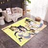 K-on! Group Pose Themed Anti-Slip Rugs - Polyester Home Decor, Suitable for Bedrooms, Living Rooms, Doorways, Studios, and Decorations