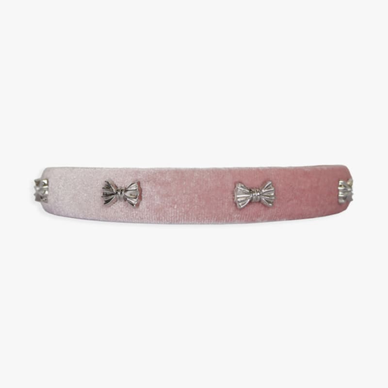PINK PINEAPPLE CLARA VELVET HAIRBAND_PINK
