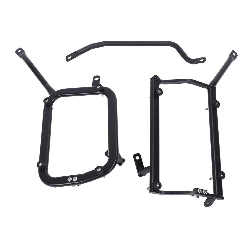 Motorcycle Side Luggage Rack Metal Strong Load Bearing Enhanced Safety Side Storage Rack