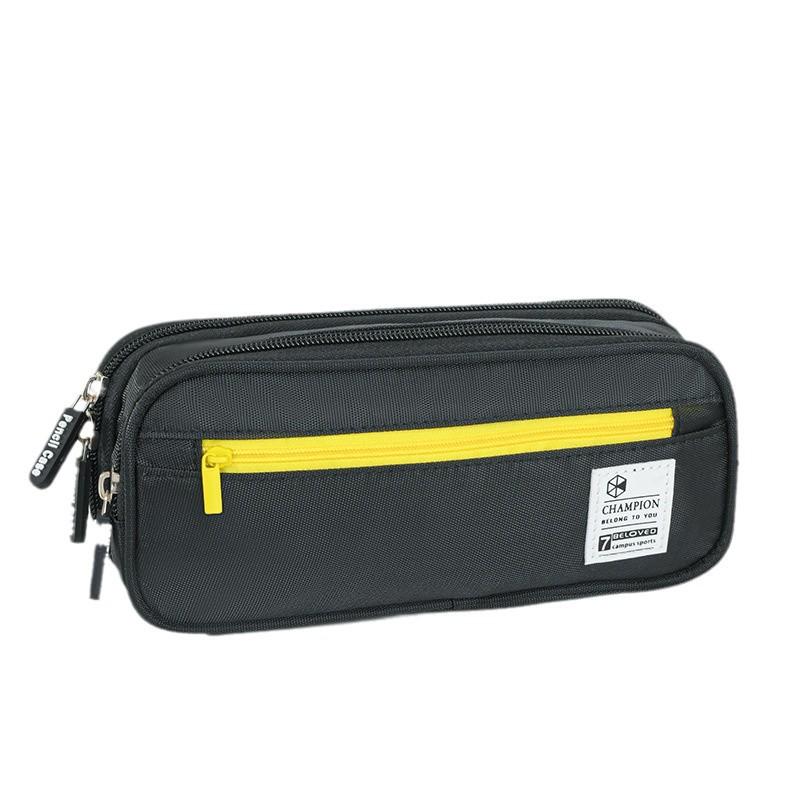 Double Layer Large Capacity Stationery Pencil Case - Korean Style for Middle School Students