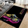 Psychedelic Led Zeppelin Artwork Rug Non-slip rug suitable for living room and bedroom sofas.