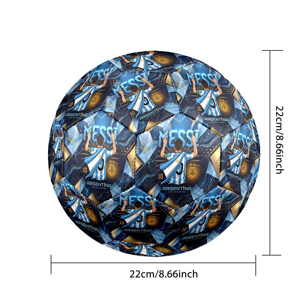 Pallone da Calcio Stampato Argentina Taglia 5 Resistente all'Usura Standard Pallone da Allenamento per Adulti Regalo per tifosi per Partite Sportive Indoor Outdoor