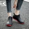 Mode Regenschuhe Damen Kurzschaft Vier-Jahreszeiten Regenstiefel Tragen Rutschfest Low-Top Wasserschuhe Auto waschen Einkaufen Küchenschuhe Arbeit Gummischuhe