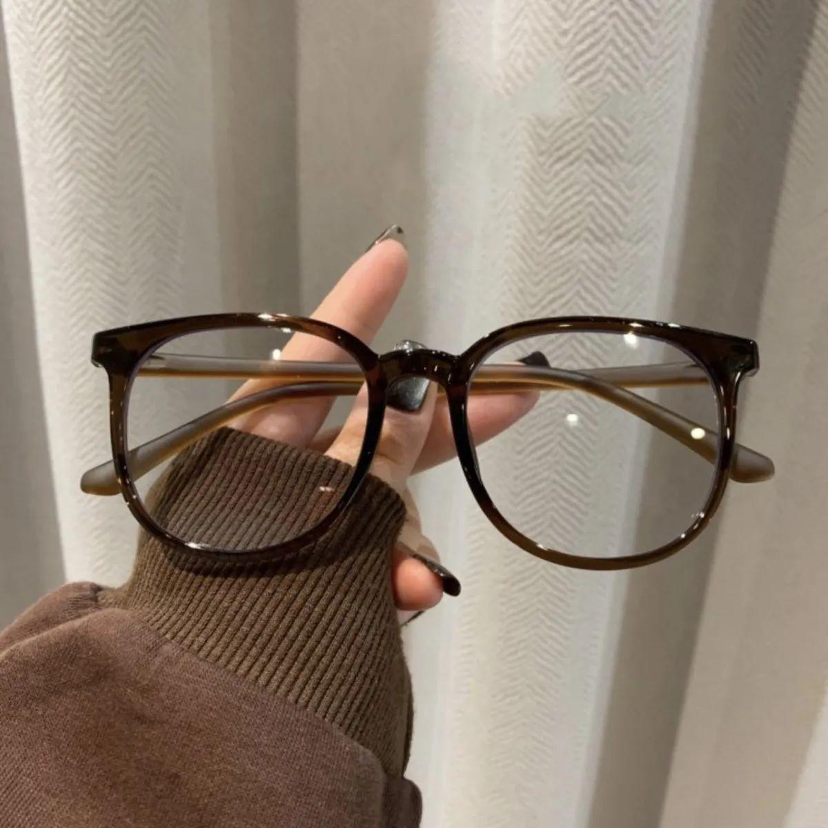 

Прозрачная оправа для компьютерных очков для женщин и мужчин, круглые очки с анти-синим светом, блокирующие очки, квадратные оптические очки для очков